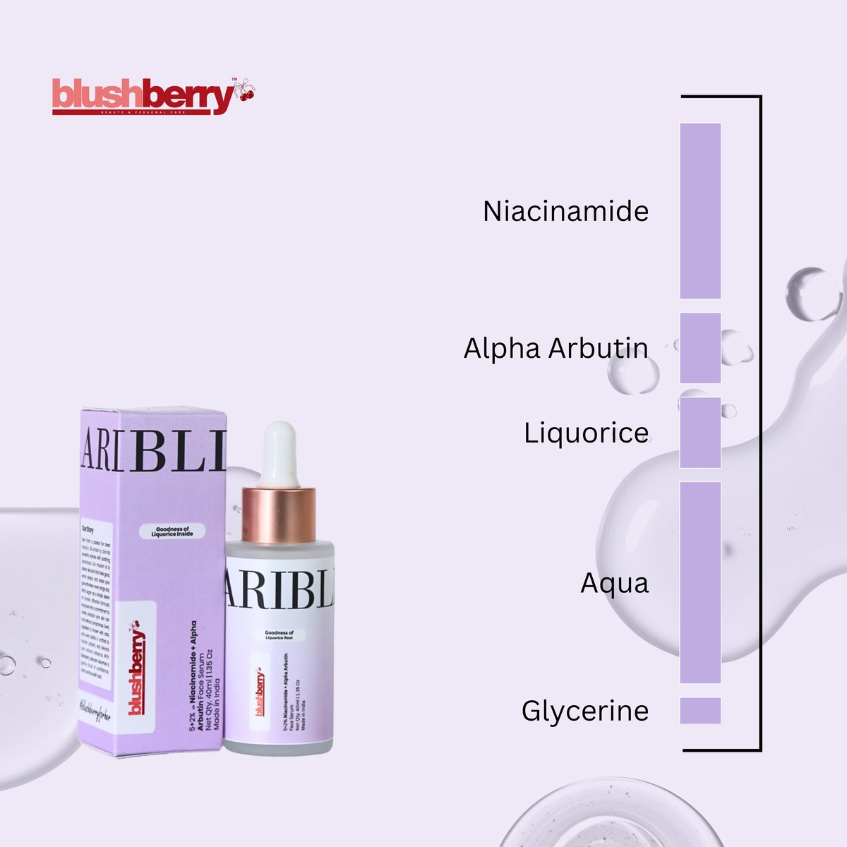 Claribliss Niacinamide & Alpha Arbutin Face Serum – Brightening Serum for Dark Spots, Uneven Skin Tone & Dull Skin — photo 3