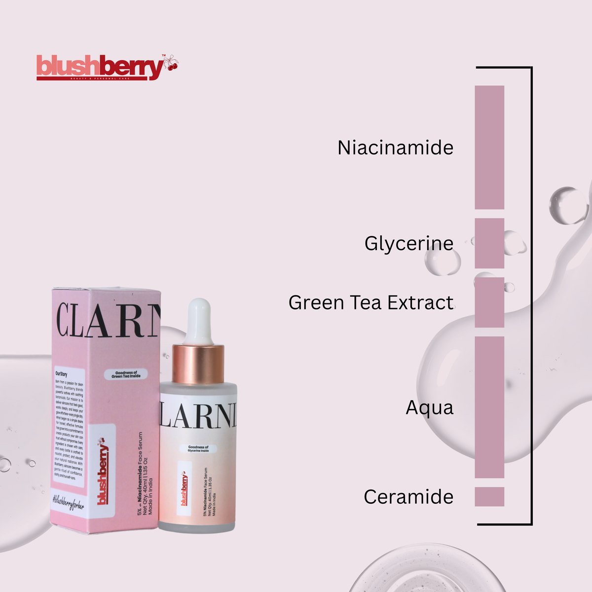 Clarnia Niacinamide Face Serum – Brightening & Pore Care Serum for Oily, Acne-Prone & Uneven Skin — photo 3