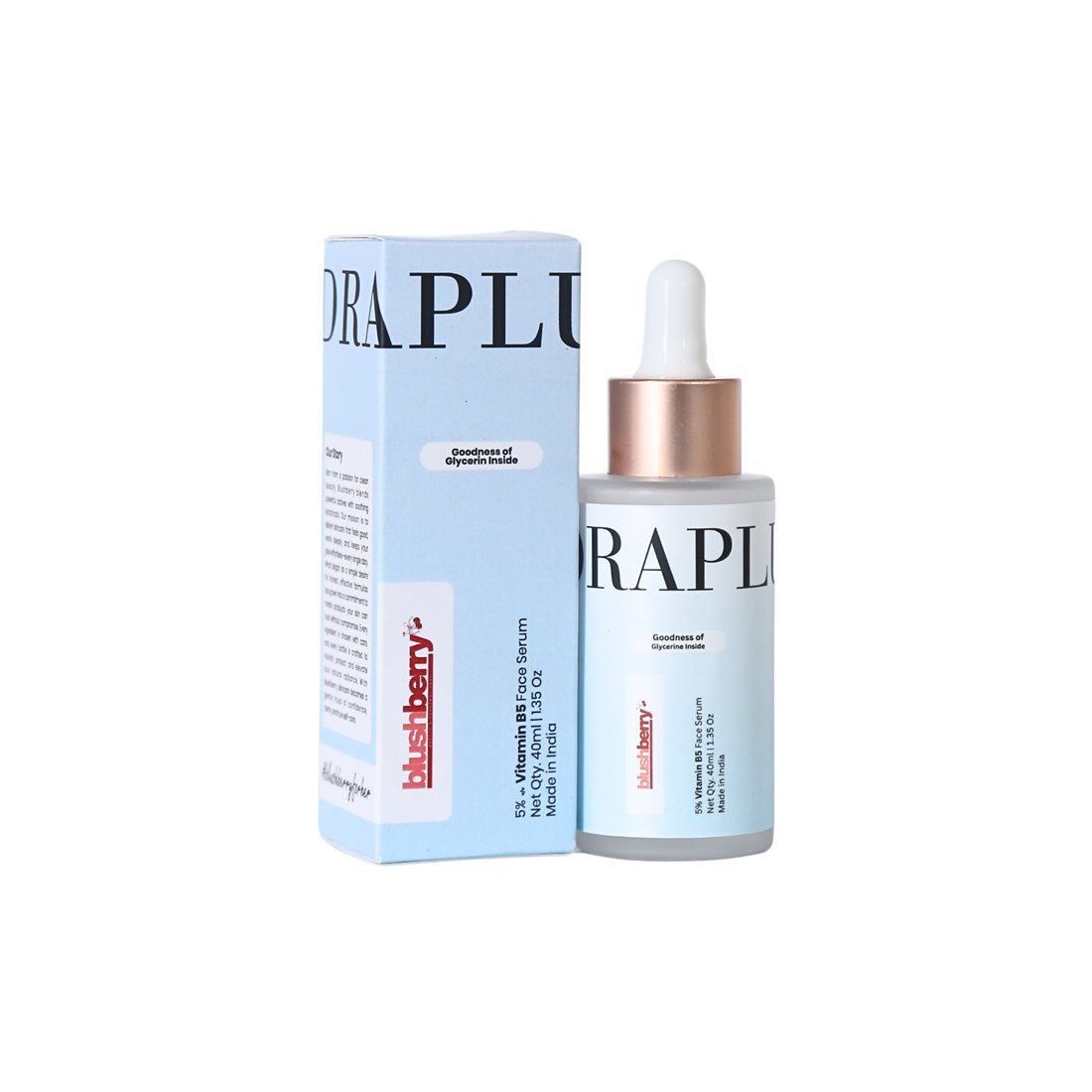 Hydraplush Vitamin B5 Hydrating Serum – Panthenol Face Serum for Deep Hydration, Skin Barrier & Soothing Care